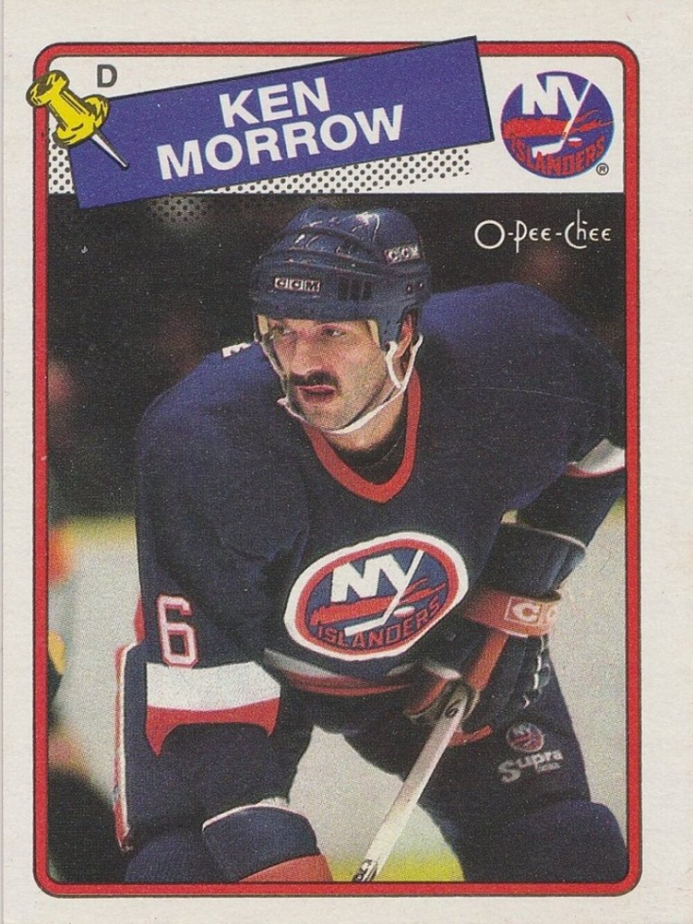 Ken Morrow - 1988 O Pee Chee Hockey Card